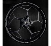 Equipo De Carreras Motocicletas, Pegatinas Rayas para Llanta, Pegatina Reflectante Impermeable para Cubo Rueda para Kawasaki Z900 Calcomanía llanta(Color6)