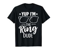 Equipo de ceremonia de boda de Yup I'm The Ring Dude Funny Bearer Camiseta