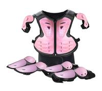 Equipo de de Cross para niños, Armadura Corporal Segura y Transpirable con Juego de Rodilleras y Coderas, Equipo de protección para niños niñas, Motocicleta Estilo 2