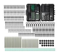 Equipo De De : Equipo De Versátil para Exteriores, Juego De Anzuelos De Pescaa Y Sedal De 300 Piezas | con De Almacenamiento, Portátil para Exteriores Altamente Sensible