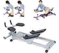 Equipo de entrenamiento básico: entrenador de giro y estiramiento de columna vertebral para gimnasio en casa, estirador ergonómico de espalda con alturas ajustables, soporta hasta 220 libras