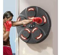 Equipo de entrenamiento de boxeo, máquina de perforación musical Bluetooth montada en la pared, se conecta a la música para un entrenamiento mejorado, perfecto para gimnasio en casa o uso profesional