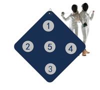 Equipo de entrenamiento de esgrima, engranajes auxiliares de práctica de esgrima montados en la pared, engranajes auxiliares con ojos de buey, equipo de habilidad compacto para mejorar el sable