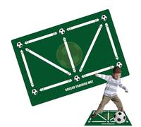 Equipo de entrenamiento de fútbol, tapete de entrenamiento de fútbol silencioso, paso de agilidad seguro, diseño portátil para jugadores, aficionados, amantes, padres, mamá, al aire libre, interior