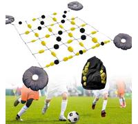 Equipo de entrenamiento de porteros - Deflector de agilidad de fútbol cuadrado para práctica, incluye bolsas de agua de estabilidad