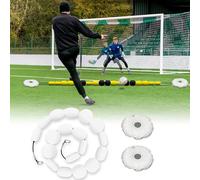 Equipo de entrenamiento de porteros, deflector de línea única para entrenamiento de reflejos y agilidad con bolsas de agua para mejorar las habilidades de fútbol