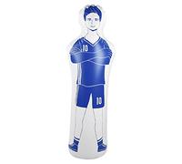Equipo de Entrenamiento, Inflable Fútbol Entrenamiento Dummy Tumbler Soccer 0.35m PVC Boxeo Saco de Boxeo 40x160cmAzul (Azul)