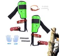 Equipo de escalada sin deslizar: pizza ligera de escalada, espuelas de árboles de alta resistencia | Equipo de escalada de árboles resistente con correas de seguridad, picos de escalada de árboles