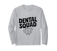 Equipo de Escuadrón Dental para Amantes y Profesionales de la Salud Oral Manga Larga
