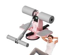 Equipo de estiramiento de piernas, ejercitador de núcleo con ventosas, soporte para pies sentados, reposapiés y cuerda de tensión, equipo de fitness con función de conteo para hombres y mujeres