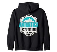 Equipo De Expedición A La Antártida Continente Antártida Sudadera con Capucha