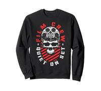 Equipo de filmación Silencioso en el Set Director de cineasta Halloween Skull Sudadera