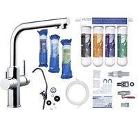 Equipo de Filtrado de Agua iFILTER + CLEVER CAIMÁN (Grifo Fregadero + Osmosis) | Sistema de Ultrafiltracion de Agua | Incluye 2 Recambios de Filtros | Diseño Exclusivo (Fabricante: Hidro-Water S.L)