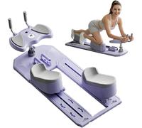 Equipo de Fitness para el hogar, Camilla de Entrenamiento de Pilates para Fortalecer el Tronco, Entrenador de Columna y Columna Lumbar 6 en 1 (Purple,120*38*38)