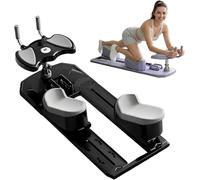 Equipo de Fitness para el hogar, Camilla de Entrenamiento de Pilates para Fortalecer el Tronco, Entrenador de Columna y Columna Lumbar 6 en 1 (Black,120*38*38)