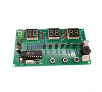 Equipo de la asamblea del reloj de seis dígitos con AT89C2051 MCU y exhibiciones comunes del ánodo para enseñar técnicas multiplexadas de la exhibición
