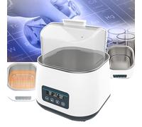 Equipo de laboratorio 2 en 1: agitador magnético + baño maría calefactor, 100-1200 rpm, con pantalla digital y temporizador, rango de temperatura de 5 °C a 100 °C,A