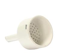 Equipo de laboratorio Embudo Büchner de porcelana de 80 mm for laboratorio de química. Embudo de filtración de cerámica con succión a presión negativa. Embudo poroso. 1 unidad.