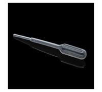 equipo de laboratorio Pipeta Pasteur con escala de 0,2 ml, graduada, de plástico, con gotero desechable, for aerógrafo, longitud de la pajilla: 65 mm, paquete de 500