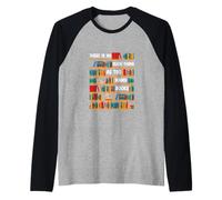 Equipo de Lectura Divertido | No Hay Tal Cosa como demasiados Libros Camiseta Manga Raglan