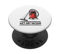 Equipo de Limpieza al vacío en seco y húmedo Retro PopSockets PopGrip Adhesivo