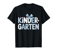 Equipo de maestros de jardín de infantes preparados se inclina hacia las niñas de regreso a Camiseta