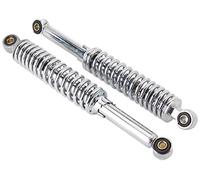 Equipo de Motocicleta, Amortiguador Trasero, Set Universal, Cromado, 340 mm.