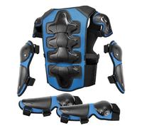 Equipo de motocicleta para niños, equipo de motocross, protector de pecho juvenil, armaduras de EVA para niños, juego de equipo de protección para patinaje sobre ruedas, esquí, rodilleras, coderas