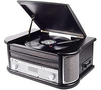 Equipo de música denver mrd-51 black de estilo retro. tocadiscos. rad