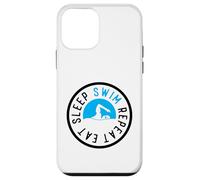 Equipo de natación Nadador Entrenador de Piscina Comer Dormir Nadar Repetir Carcasa para iPhone 12 Mini