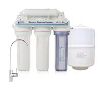Equipo de Osmosis Inversa - Kit para Osmosis de 5 Etapas - Capacidad para 6 L - Incluye Membrana de 75GPD, Deposito de Agua y Filtros - Nature Water Professionals