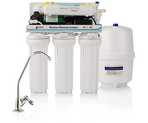 Equipo de Osmosis Inversa - Kit para Osmosis de 6 Etapas - Capacidad para 5 L - Incluye Membrana Vontron de 50GPD, Bomba y Filtros - Nature Water Professionals