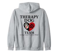 Equipo de perro de terapia amoroso leal fiel amable lindo perro de terapia Sudadera con Capucha