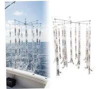 Equipo de Pesca en Alta mar, Barra esparcidora de Pesca de Acero Inoxidable, 156 Tiras holográficas, Dragado de Agua Salada para atún, señuelo Marlin