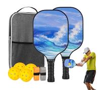 Equipo de pickleball - Pala de tenis de mesa | Accesorios deportivos ligeros profesionales ergonómicos de fibra de vidrio para niños, interiores, niñas, deportes, ejercicio, al aire libre, hogar