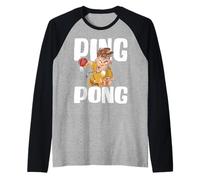 Equipo De Ping Pong Jugador De Tenis De Mesa Tenis De Mesa Camiseta Manga Raglan