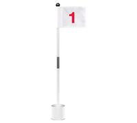 Equipo de práctica de golf - Kit de entrenamiento duradero con agujero de putt y bandera para principiantes y amantes del golf, juego de agujeros de corte para la práctica del putter al aire libre