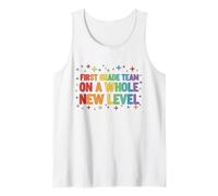 Equipo de Primer Grado en un Maestro de Nivel Completamente Nuevo de Regreso a la Escuela Camiseta sin Mangas