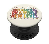 Equipo de Primer Grado en un Maestro de Nivel Completamente Nuevo de Regreso a la Escuela PopSockets PopGrip Adhesivo