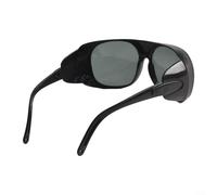 Equipo de protección de soldadura, lentes de soldadura de atenuación automática para uso industrial, ajuste cómodo, ojo y protección, lente de altura de 55 mm (negro)