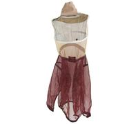 Equipo de protección for apicultura, traje de apicultor, vestido con velo y sombrero, traje de apicultor.(Red 1)