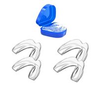 Equipo de protección para molares y mordeduras, 4 paquetes / 2 equipos de protección para molares reutilizables, que evitan el bruxismo y mejoran la calidad del sueño