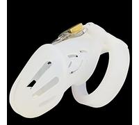 Equipo de protección Suave de Silicona para Fitness - Jaula de protección para Sentadillas - para Hombres A25 (Blanco, S)