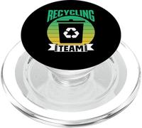 Equipo De Reciclaje Reciclado Reciclar Día De La Tierra PopSockets PopGrip para MagSafe