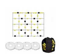 Equipo de refracción for porteros con diferentes ángulos de refracción for el entrenamiento de reflejos de control del balón en interiores y exteriores. para entrenamiento de fútbol(200x280cm)