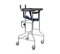 Equipo De Rehabilitación Para Pacientes Con Accidente Cerebrovascular Soporte De Bastidor Andador Anciano Caminante Miembro Inferior Que Entrena El Dispositivo De Rehabilitación (Color : Negro)