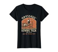 Equipo de Remo de Odysseus ¿Estamos ahí todavía? La odisea Funny Camiseta gráfica económica, Mujer, Negro, L