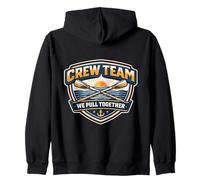 Equipo de Remo Equipo Remo Juntos Row Race Cita Diciendo Frase Sudadera con Capucha