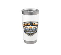 Equipo de remo Equipo Remo Juntos Row Race Cita Diciendo Frase Vaso térmico de acero inoxidable de doble pared