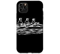 Equipo de remo Line Art Sculling Racing Shell Carcasa para iPhone 11 Pro Max
